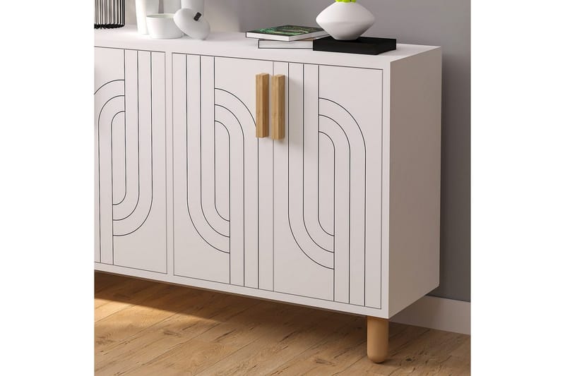 Konsol Januka Vit - Vit - Möbler - Vardagsrum - Soffbord & vardagsrumsbord - Avlastningsbord & konsolbord