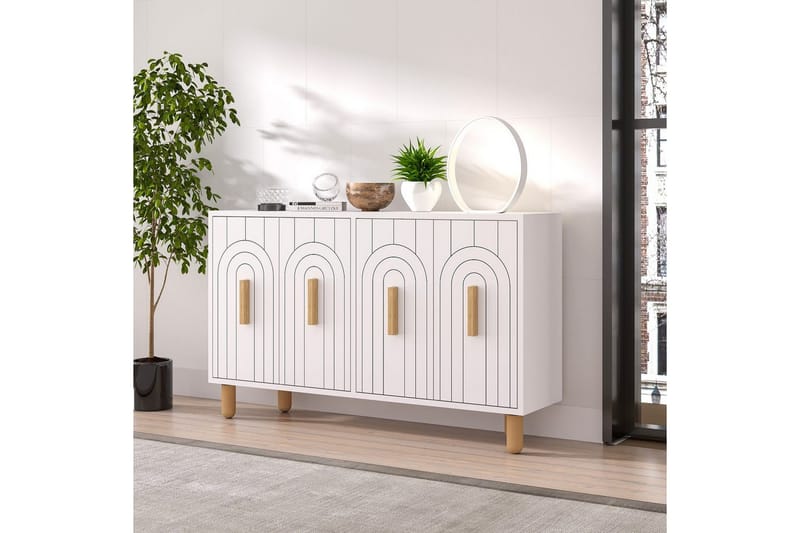 Konsol Kambuku Vit - Vit - Möbler - Vardagsrum - Soffbord & vardagsrumsbord - Avlastningsbord & konsolbord