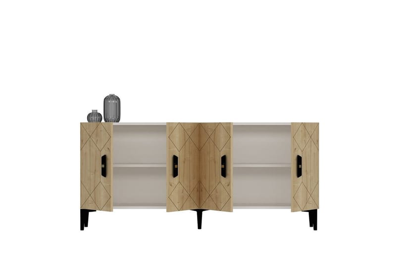 Konsol Kaysie Vit / Sudamalek - Vit / Sudamalek - Möbler - Vardagsrum - Soffbord & vardagsrumsbord - Avlastningsbord & konsolbord