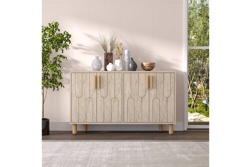 Konsol Masateru Travertin - Travertin - Möbler - Vardagsrum - Soffbord & vardagsrumsbord - Avlastningsbord & konsolbord