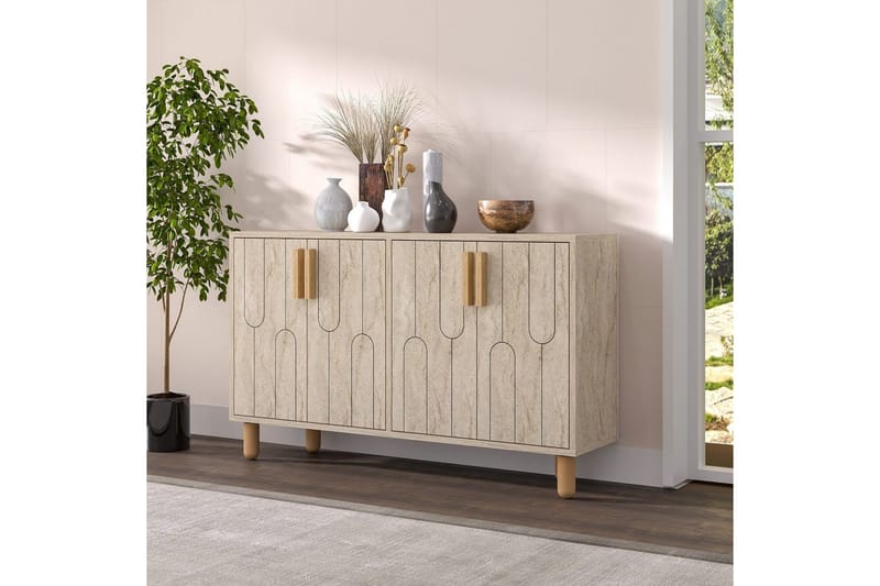 Konsol Masateru Travertin - Travertin - Möbler - Vardagsrum - Soffbord & vardagsrumsbord - Avlastningsbord & konsolbord