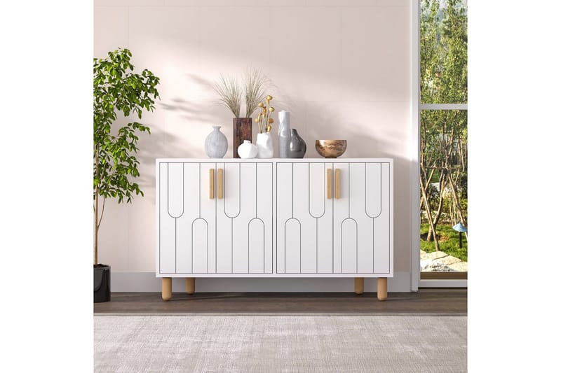 Konsol Masateru Vit - Vit - Möbler - Vardagsrum - Soffbord & vardagsrumsbord - Avlastningsbord & konsolbord