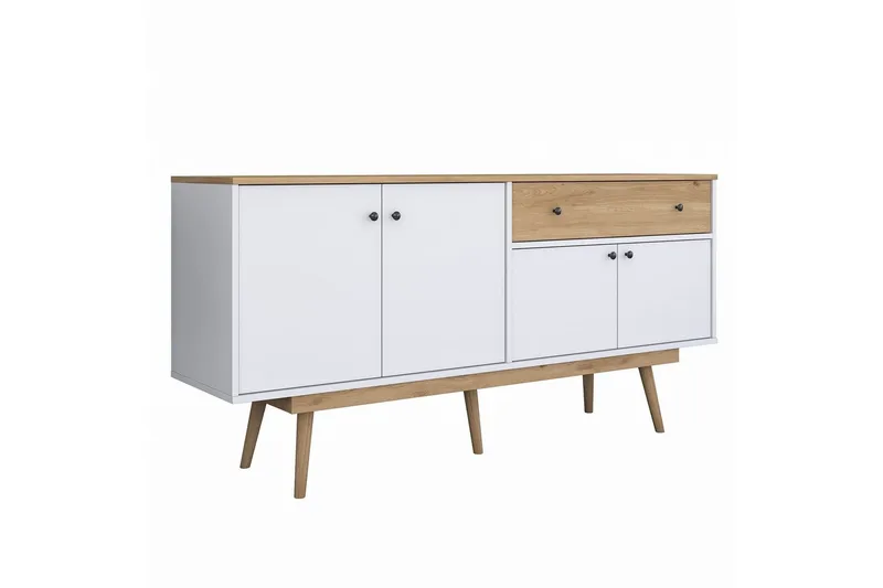 Konsol Miraenis Valnöt / Vit, Mörkbrun/Vit