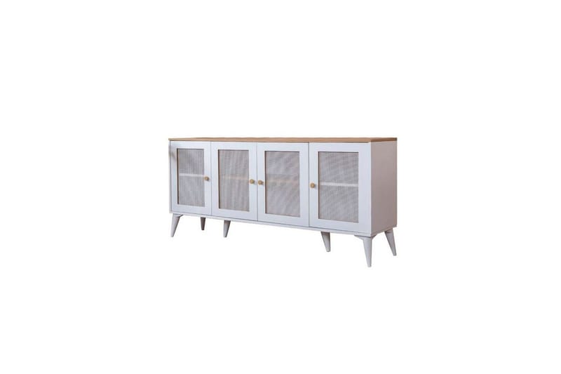 Konsol Mjudi Vit / Ek - Vit / Ek - Möbler - Vardagsrum - Soffbord & vardagsrumsbord - Avlastningsbord & konsolbord