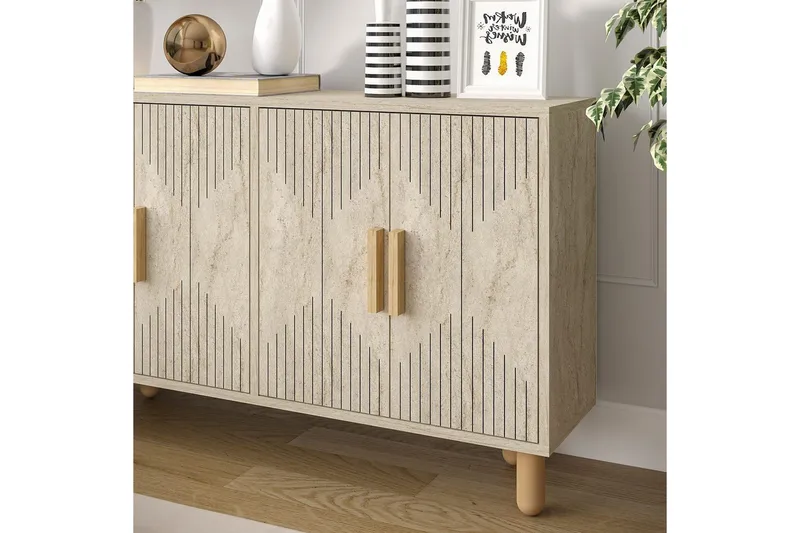 Konsol Roger Travertin - Travertin - Möbler - Vardagsrum - Soffbord & vardagsrumsbord - Avlastningsbord & konsolbord