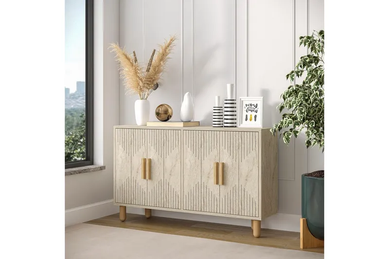 Konsol Roger Travertin - Travertin - Möbler - Vardagsrum - Soffbord & vardagsrumsbord - Avlastningsbord & konsolbord