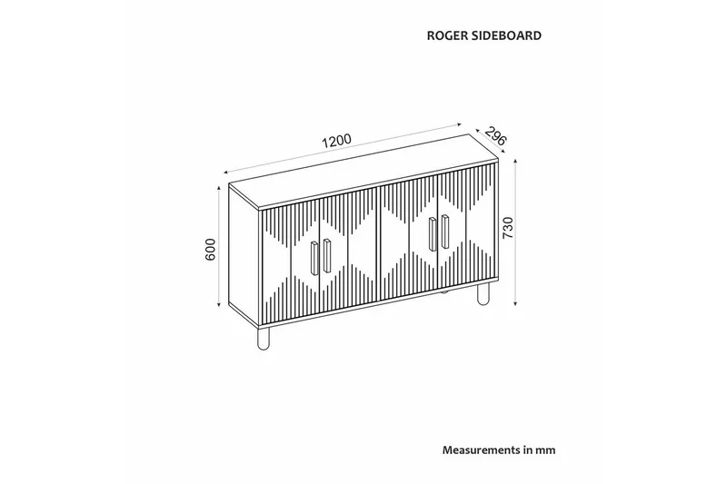 Konsol Roger Valnöt - Valnöt - Möbler - Vardagsrum - Soffbord & vardagsrumsbord - Avlastningsbord & konsolbord