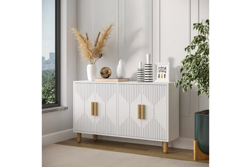 Konsol Roger Vit - Vit - Möbler - Vardagsrum - Soffbord & vardagsrumsbord - Avlastningsbord & konsolbord