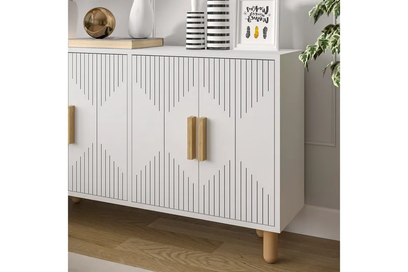 Konsol Roger Vit - Vit - Möbler - Vardagsrum - Soffbord & vardagsrumsbord - Avlastningsbord & konsolbord