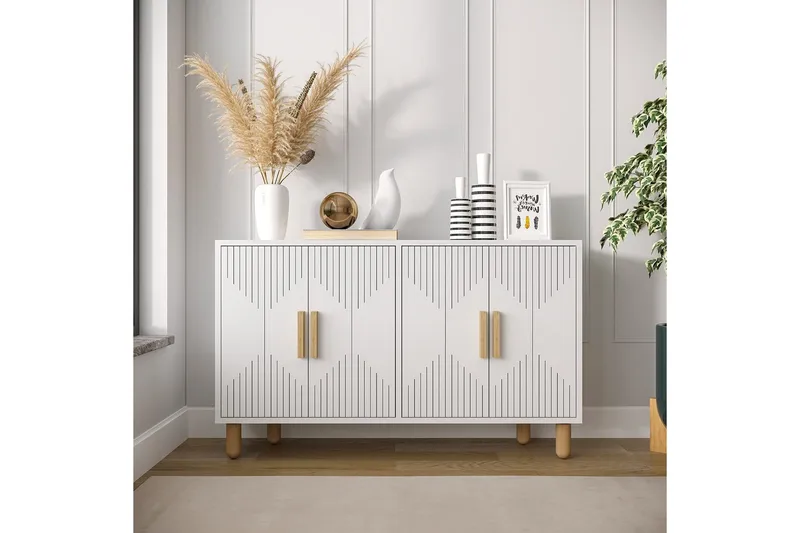 Konsol Roger Vit - Vit - Möbler - Vardagsrum - Soffbord & vardagsrumsbord - Avlastningsbord & konsolbord