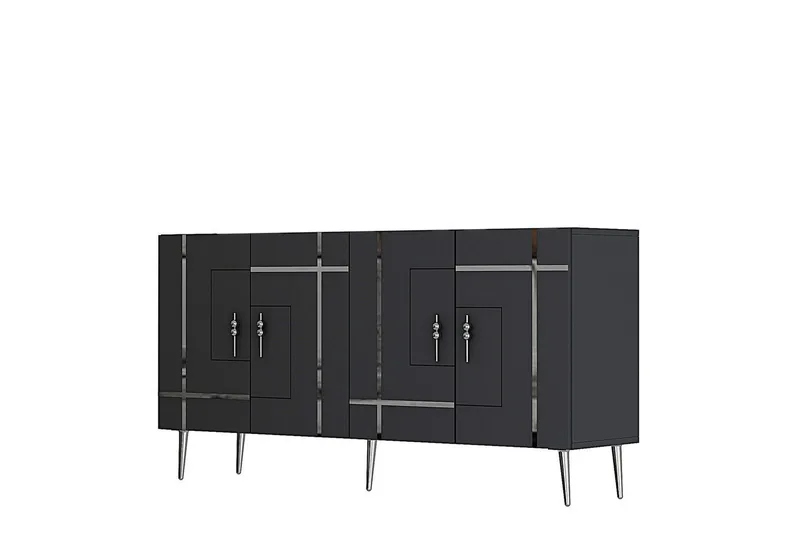 Konsol Safidonya Antracit / Argentu, Antracit / Argentu