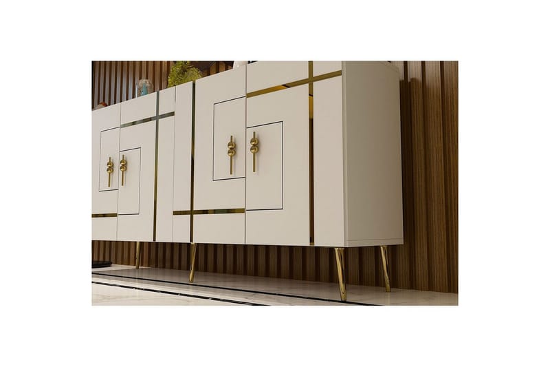 Konsol Safidonya Vit / Rany - Vit / Rany - Möbler - Vardagsrum - Soffbord & vardagsrumsbord - Avlastningsbord & konsolbord