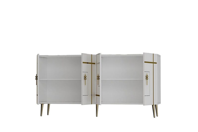 Konsol Safidonya Vit / Rany - Vit / Rany - Möbler - Vardagsrum - Soffbord & vardagsrumsbord - Avlastningsbord & konsolbord