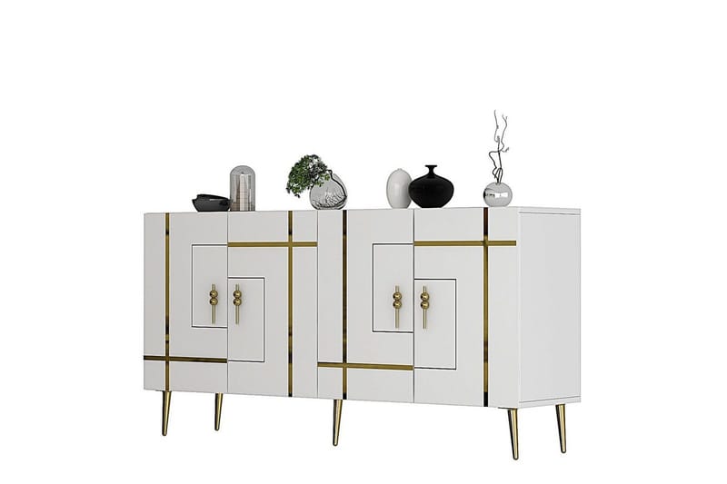 Konsol Safidonya Vit / Rany - Vit / Rany - Möbler - Vardagsrum - Soffbord & vardagsrumsbord - Avlastningsbord & konsolbord