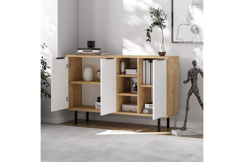 Konsol Schmida Sudamal Ek / Vit - Blå/Vit - Möbler - Vardagsrum - Soffbord & vardagsrumsbord - Avlastningsbord & konsolbord