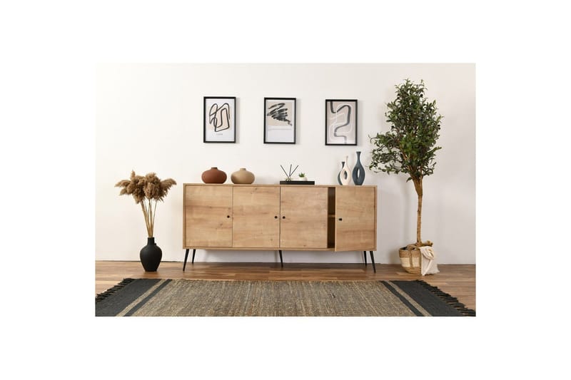 Konsol Selougate Ek - Mediumfärgat trä - Möbler - Vardagsrum - Soffbord & vardagsrumsbord - Avlastningsbord & konsolbord