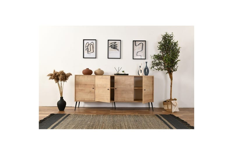 Konsol Selougate Ek - Mediumfärgat trä - Möbler - Vardagsrum - Soffbord & vardagsrumsbord - Avlastningsbord & konsolbord