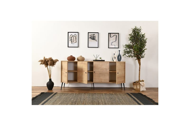 Konsol Selougate Ek - Mediumfärgat trä - Möbler - Vardagsrum - Soffbord & vardagsrumsbord - Avlastningsbord & konsolbord