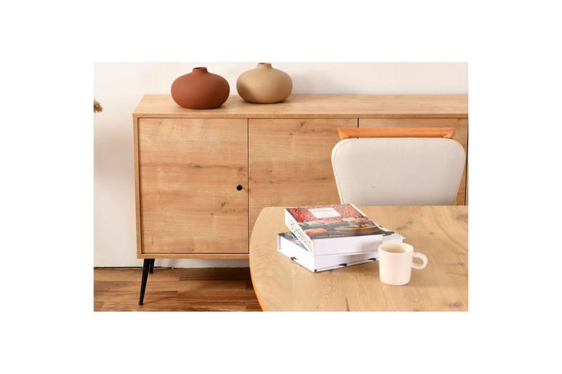 Konsol Selougate Ek - Mediumfärgat trä - Möbler - Vardagsrum - Soffbord & vardagsrumsbord - Avlastningsbord & konsolbord