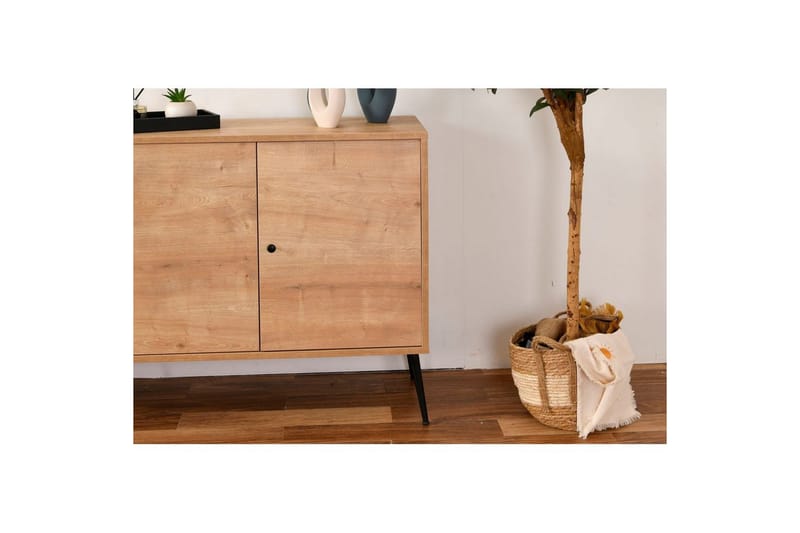 Konsol Selougate Ek - Mediumfärgat trä - Möbler - Vardagsrum - Soffbord & vardagsrumsbord - Avlastningsbord & konsolbord