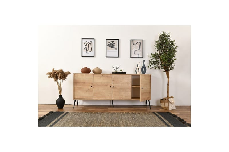 Konsol Selougate Ek - Mediumfärgat trä - Möbler - Vardagsrum - Soffbord & vardagsrumsbord - Avlastningsbord & konsolbord