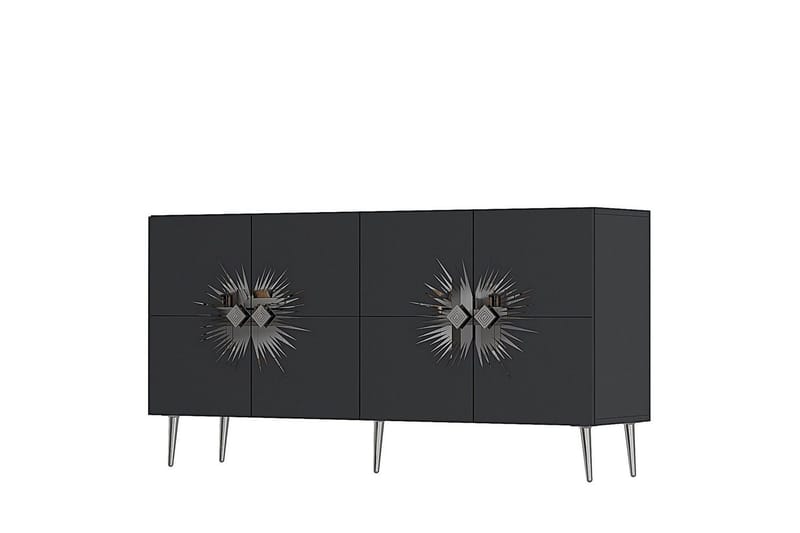 Konsol Tari Antracit / Argentu - Antracit / Argentu - Möbler - Vardagsrum - Soffbord & vardagsrumsbord - Avlastningsbord & konsolbord