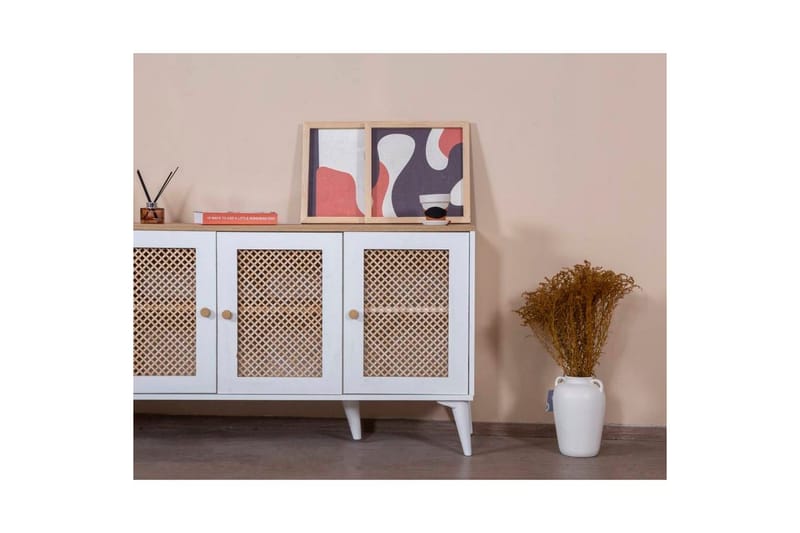 Konsol Velin Vit / Ek - Vit / Ek - Möbler - Vardagsrum - Soffbord & vardagsrumsbord - Avlastningsbord & konsolbord