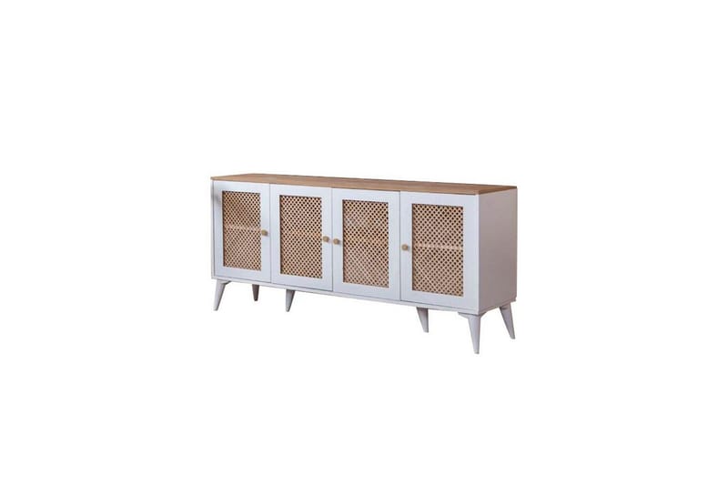 Konsol Velin Vit / Ek - Vit / Ek - Möbler - Vardagsrum - Soffbord & vardagsrumsbord - Avlastningsbord & konsolbord