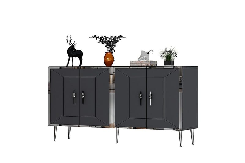 Konsol Virdel Antracit / Argentu, Antracit / Argentu