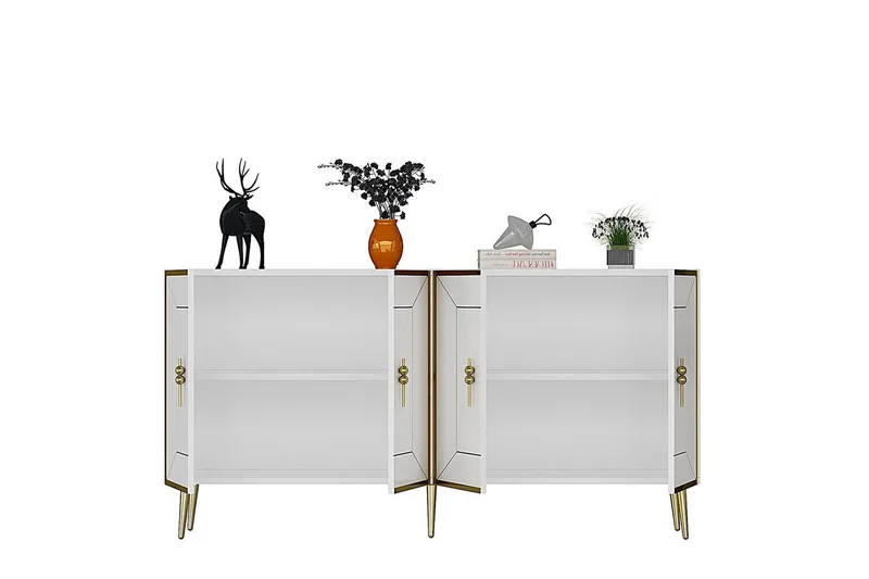 Konsol Virdel Vit / Rany - Vit / Rany - Möbler - Vardagsrum - Soffbord & vardagsrumsbord - Avlastningsbord & konsolbord