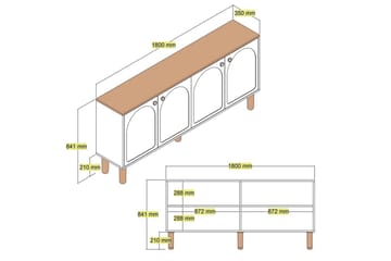 Konsol Vit - Vit - Möbler - Vardagsrum - Soffbord & vardagsrumsbord - Avlastningsbord & konsolbord