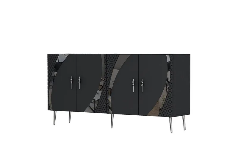 Konsol Zoman Antracit / Argentu, Antracit / Argentu