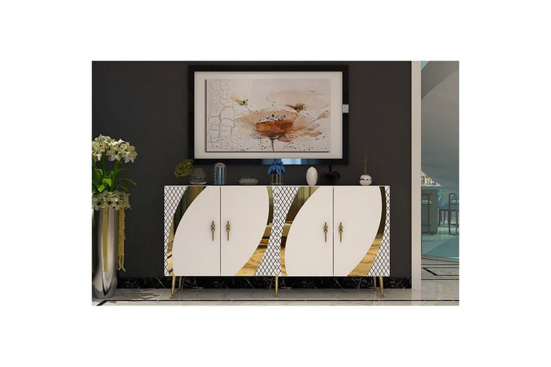 Konsol Zoman Vit / Rany - Vit / Rany - Möbler - Vardagsrum - Soffbord & vardagsrumsbord - Avlastningsbord & konsolbord