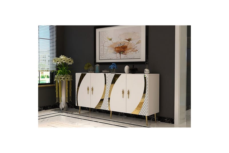 Konsol Zoman Vit / Rany - Vit / Rany - Möbler - Vardagsrum - Soffbord & vardagsrumsbord - Avlastningsbord & konsolbord