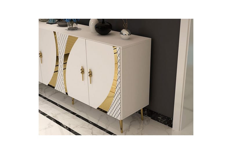 Konsol Zoman Vit / Rany - Vit / Rany - Möbler - Vardagsrum - Soffbord & vardagsrumsbord - Avlastningsbord & konsolbord