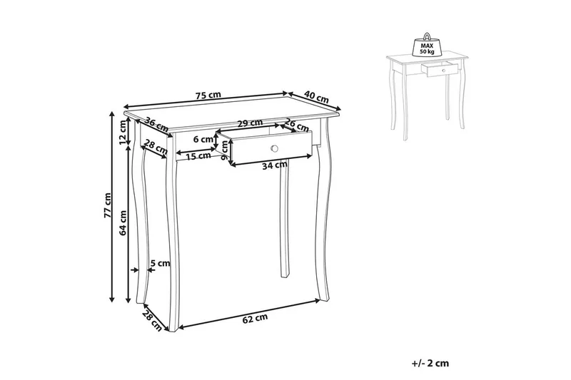 Konsolbord Albia - Möbler - Vardagsrum - Soffbord & vardagsrumsbord - Avlastningsbord & konsolbord