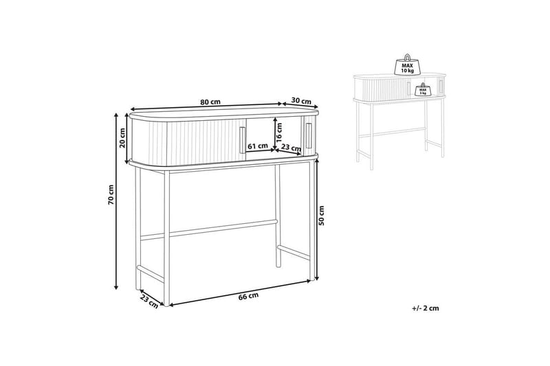 Konsolbord Bradley - Möbler - Vardagsrum - Soffbord & vardagsrumsbord - Avlastningsbord & konsolbord