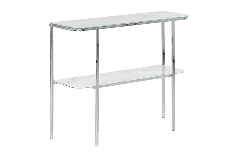 Konsolbord Calvert Vit, Silver - Vit, Silver - Möbler - Vardagsrum - Soffbord & vardagsrumsbord - Avlastningsbord & konsolbord