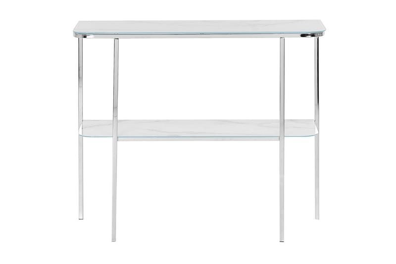 Konsolbord Calvert Vit, Silver - Vit, Silver - Möbler - Vardagsrum - Soffbord & vardagsrumsbord - Avlastningsbord & konsolbord