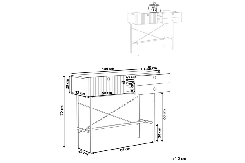 Konsolbord Coventry - Möbler - Vardagsrum - Soffbord & vardagsrumsbord - Avlastningsbord & konsolbord