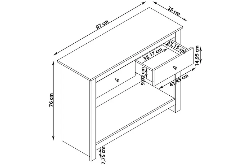 Konsolbord Emerald - Möbler - Vardagsrum - Soffbord & vardagsrumsbord - Avlastningsbord & konsolbord