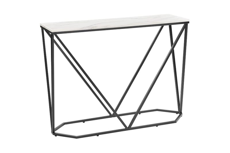 Konsolbord Hazen Vit, Svart - Vit, Svart - Möbler - Vardagsrum - Soffbord & vardagsrumsbord - Avlastningsbord & konsolbord