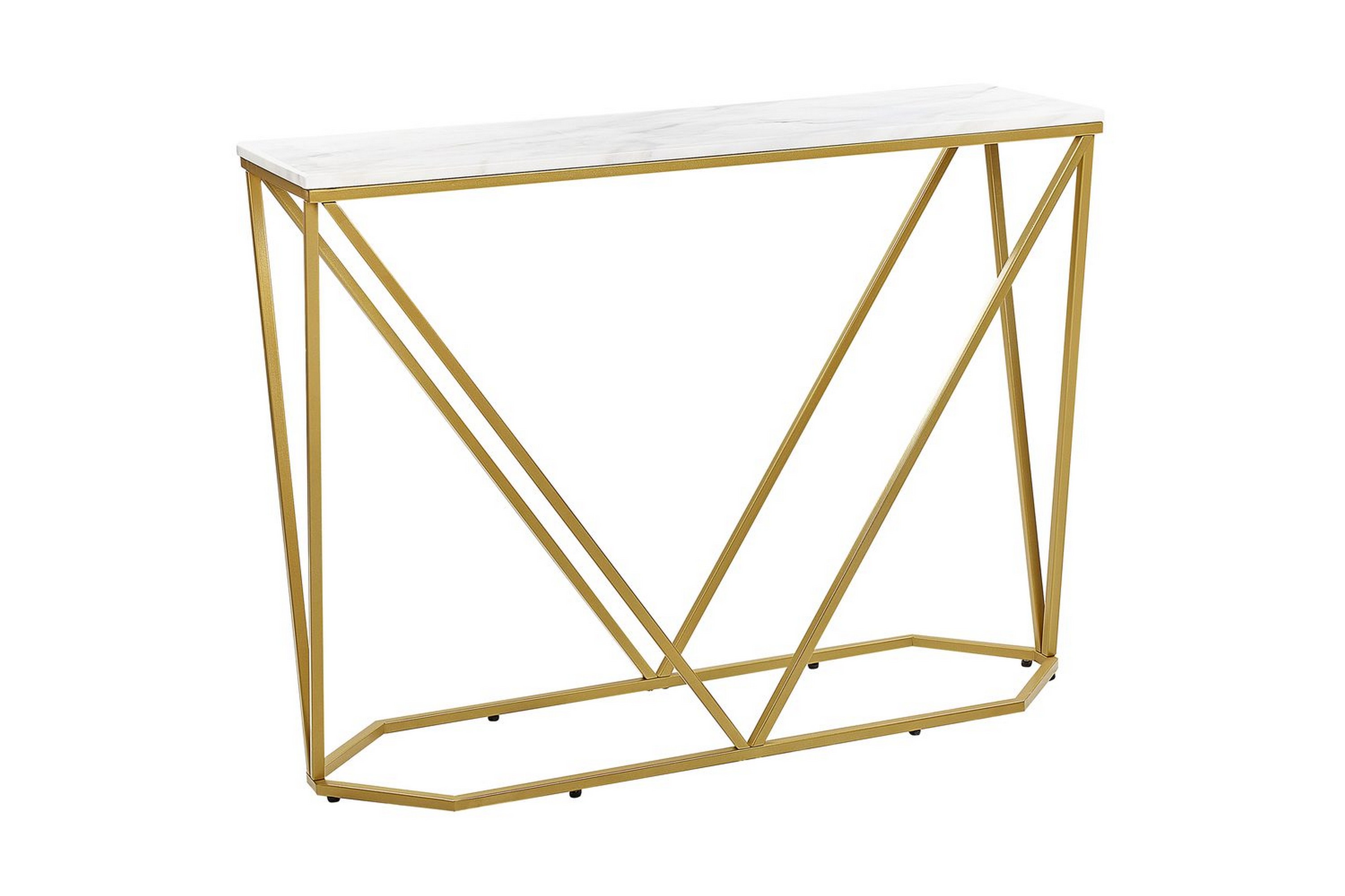 konsolbord hazen vitt, guld - vitt, guld