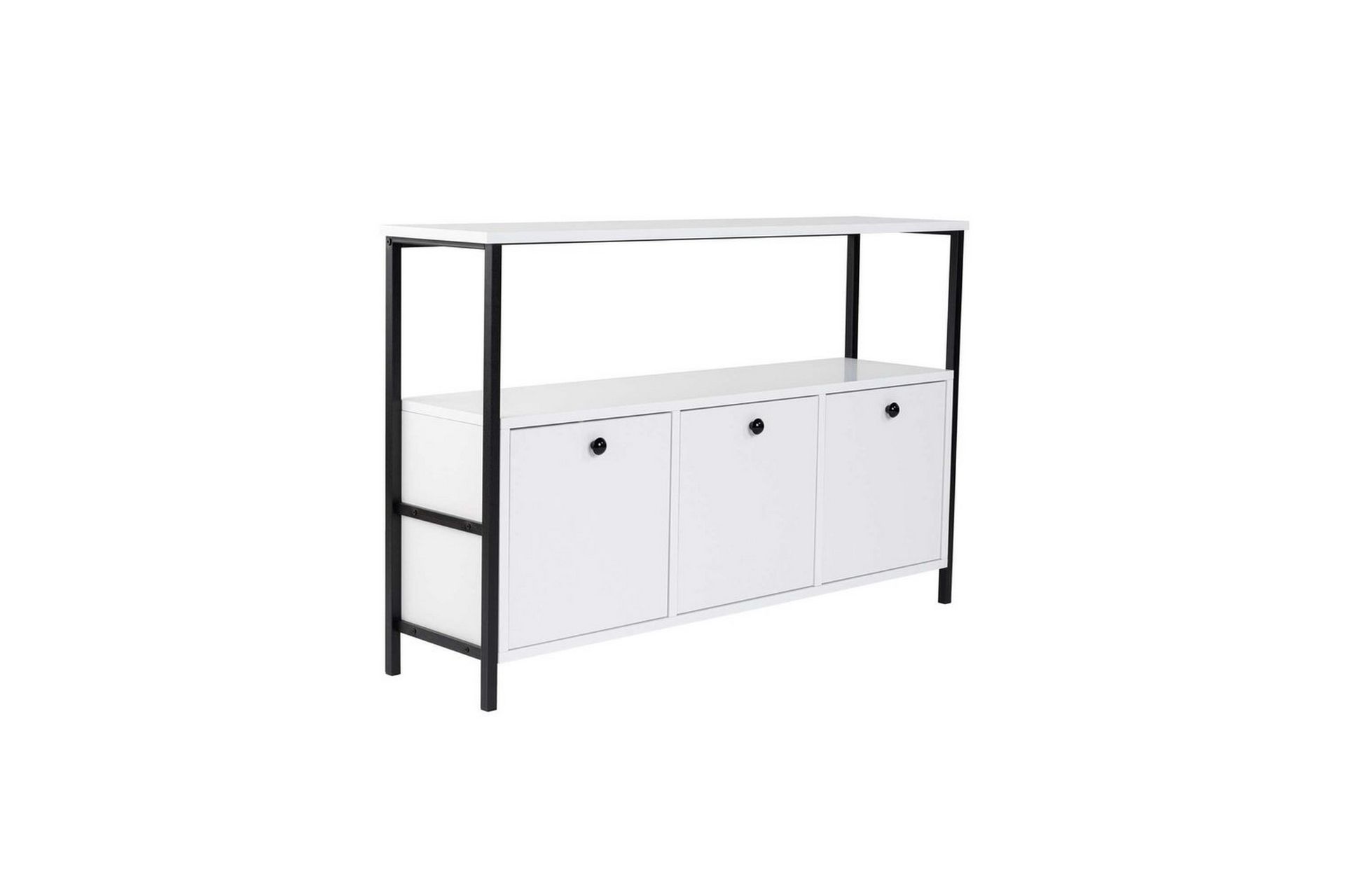 konsolbord hemani vit svart - vit svart