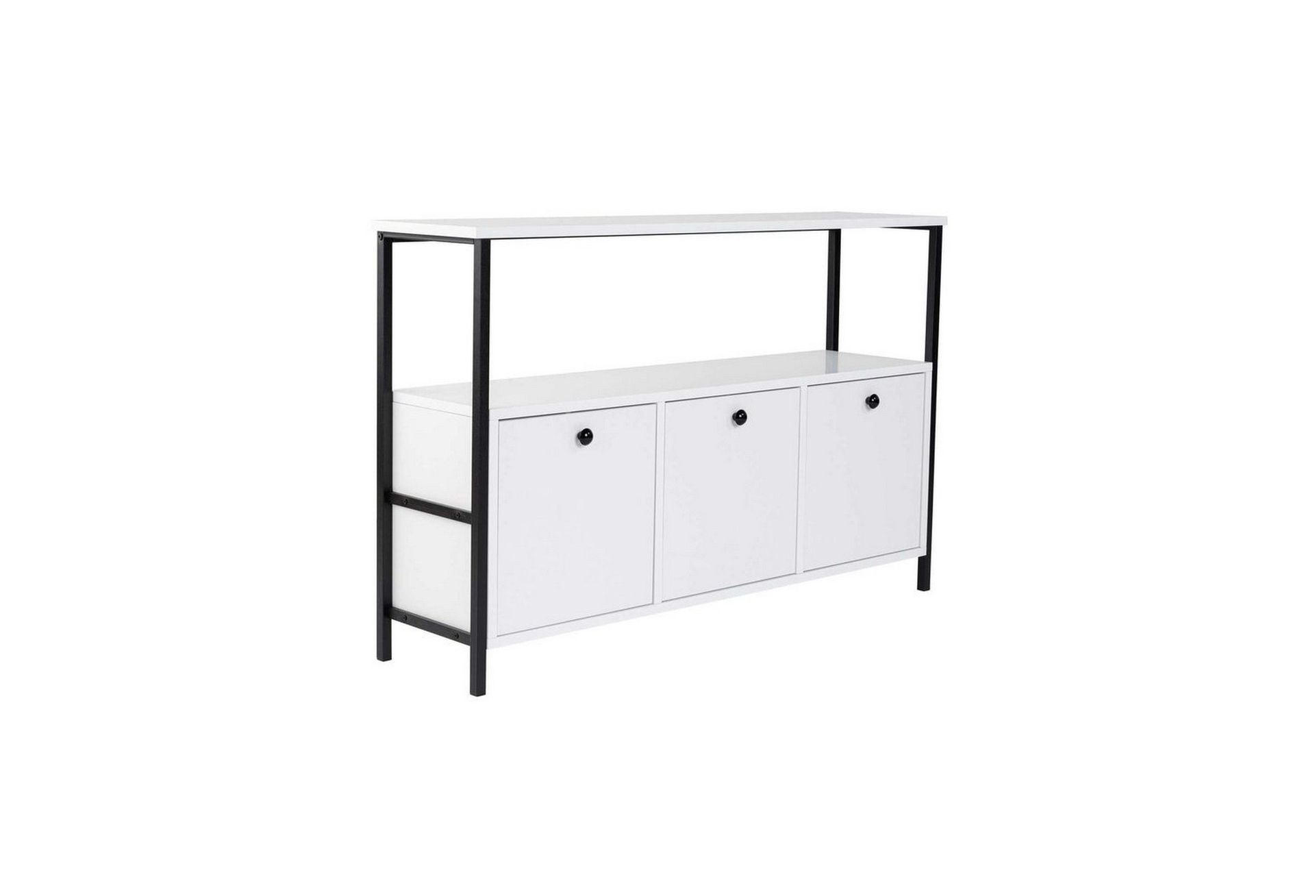 konsolbord hemani vit svart - vit svart