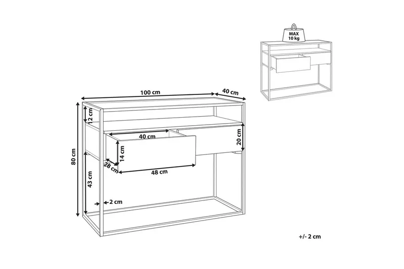 Konsolbord Mauk - Möbler - Vardagsrum - Soffbord & vardagsrumsbord - Avlastningsbord & konsolbord