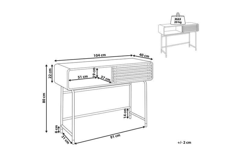 Konsolbord Rifle - Möbler - Vardagsrum - Soffbord & vardagsrumsbord - Avlastningsbord & konsolbord
