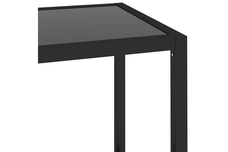 Konsolbord svart och transparent 100x36x168 cm härdat glas - Svart - Hallbord - Bord - Avlastningsbord & konsolbord
