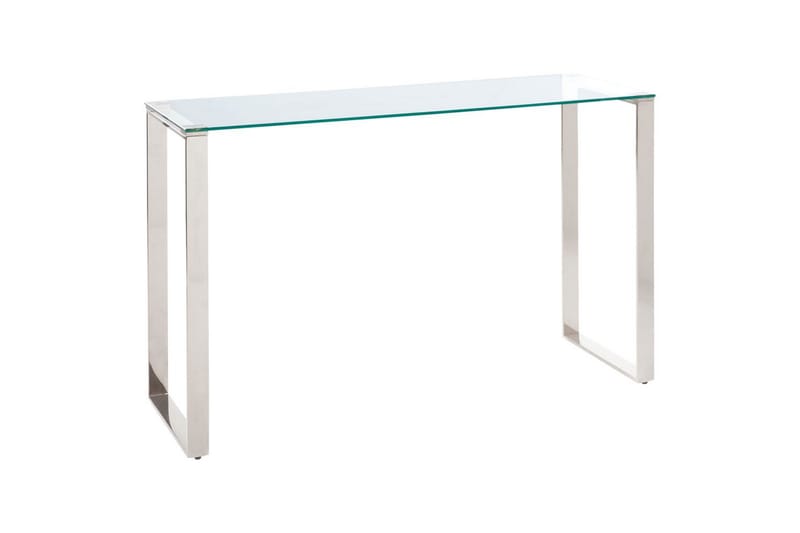 Konsolbord Tilon Silver, Transparent - Silver, Transparent - Möbler - Vardagsrum - Soffbord & vardagsrumsbord - Avlastningsbord & konsolbord