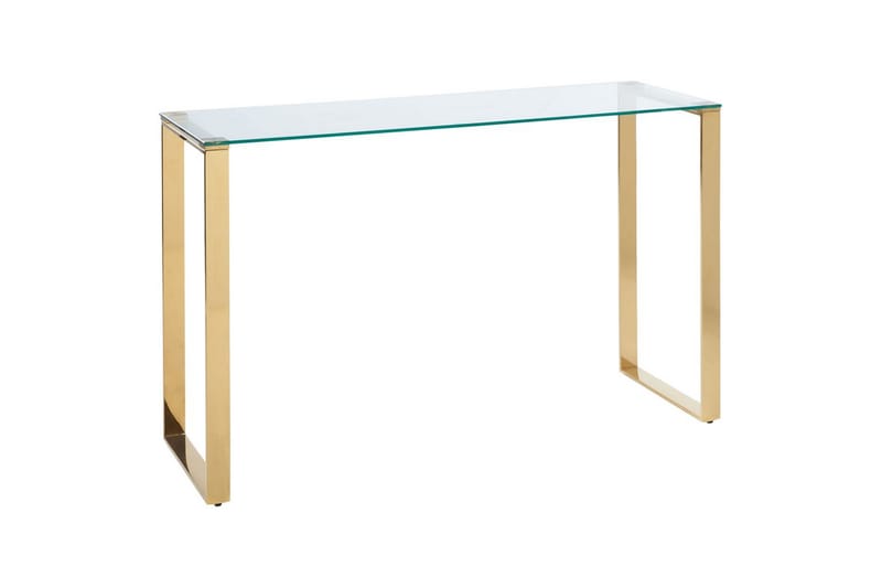 Konsolbord Tilon Transparent, guld - Transparent, guld - Möbler - Vardagsrum - Soffbord & vardagsrumsbord - Avlastningsbord & konsolbord